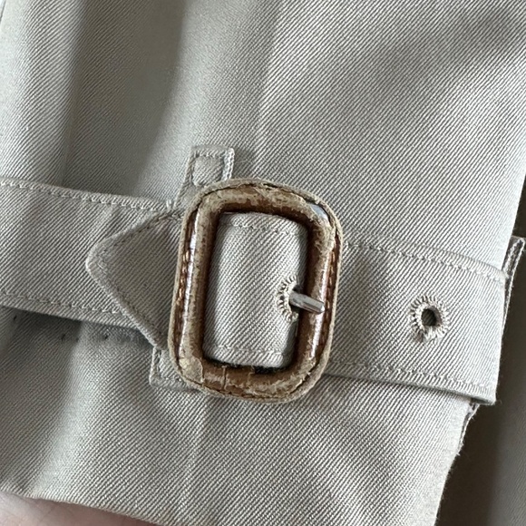 Vintage Burberry Long Trench Coat with Removable Wool Lining - Picture 7 of 15